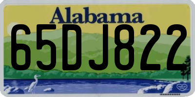 AL license plate 65DJ822