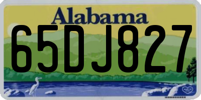 AL license plate 65DJ827