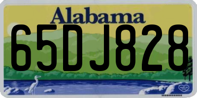 AL license plate 65DJ828