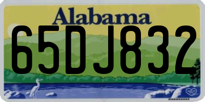 AL license plate 65DJ832