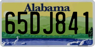AL license plate 65DJ841