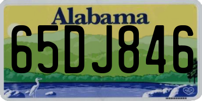AL license plate 65DJ846