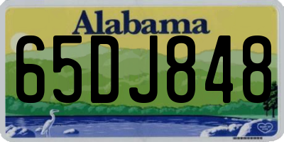 AL license plate 65DJ848