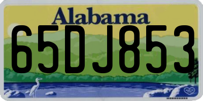 AL license plate 65DJ853