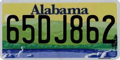 AL license plate 65DJ862