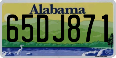 AL license plate 65DJ871