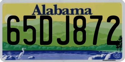 AL license plate 65DJ872