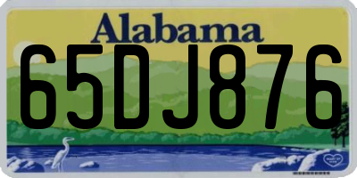 AL license plate 65DJ876