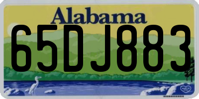AL license plate 65DJ883