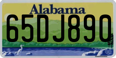 AL license plate 65DJ890