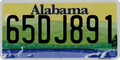 AL license plate 65DJ891
