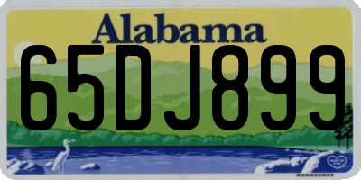 AL license plate 65DJ899