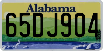 AL license plate 65DJ904