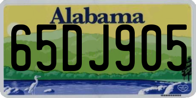 AL license plate 65DJ905