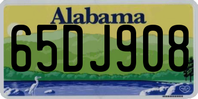 AL license plate 65DJ908