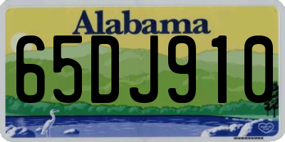 AL license plate 65DJ910