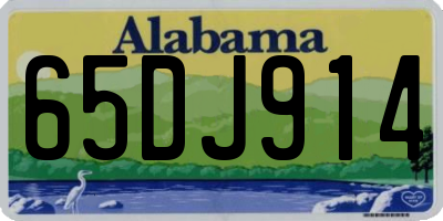 AL license plate 65DJ914