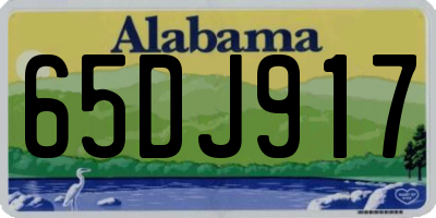 AL license plate 65DJ917