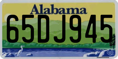 AL license plate 65DJ945