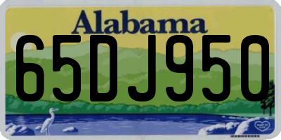 AL license plate 65DJ950