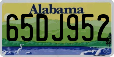 AL license plate 65DJ952