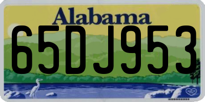 AL license plate 65DJ953