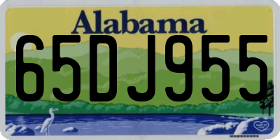 AL license plate 65DJ955
