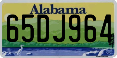 AL license plate 65DJ964
