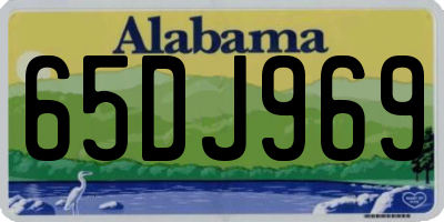 AL license plate 65DJ969
