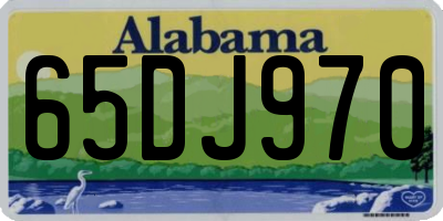 AL license plate 65DJ970