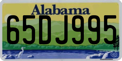 AL license plate 65DJ995