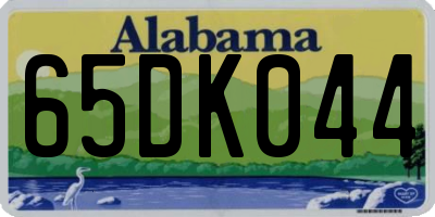 AL license plate 65DK044