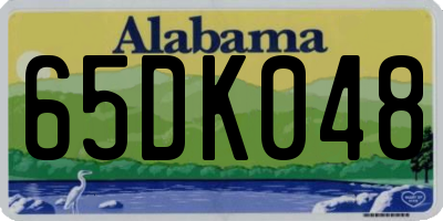 AL license plate 65DK048
