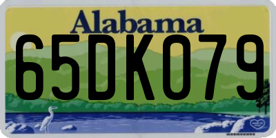 AL license plate 65DK079