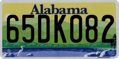 AL license plate 65DK082