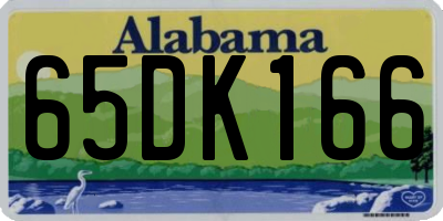 AL license plate 65DK166