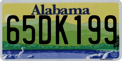 AL license plate 65DK199