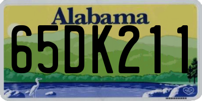 AL license plate 65DK211