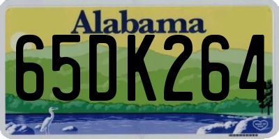 AL license plate 65DK264