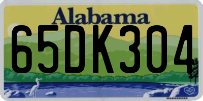 AL license plate 65DK304