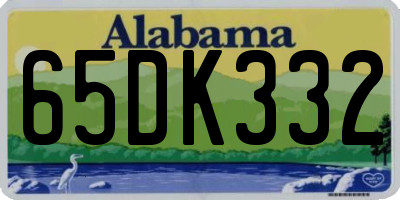 AL license plate 65DK332