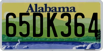 AL license plate 65DK364