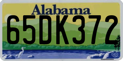 AL license plate 65DK372