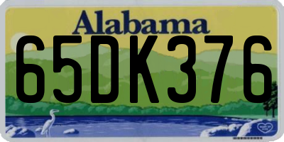 AL license plate 65DK376
