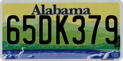 AL license plate 65DK379