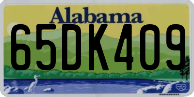 AL license plate 65DK409