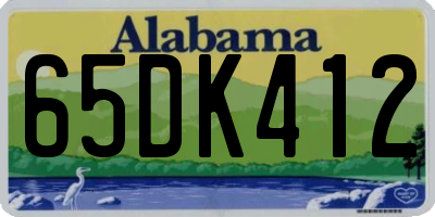 AL license plate 65DK412