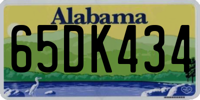 AL license plate 65DK434