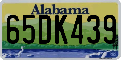 AL license plate 65DK439