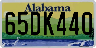 AL license plate 65DK440